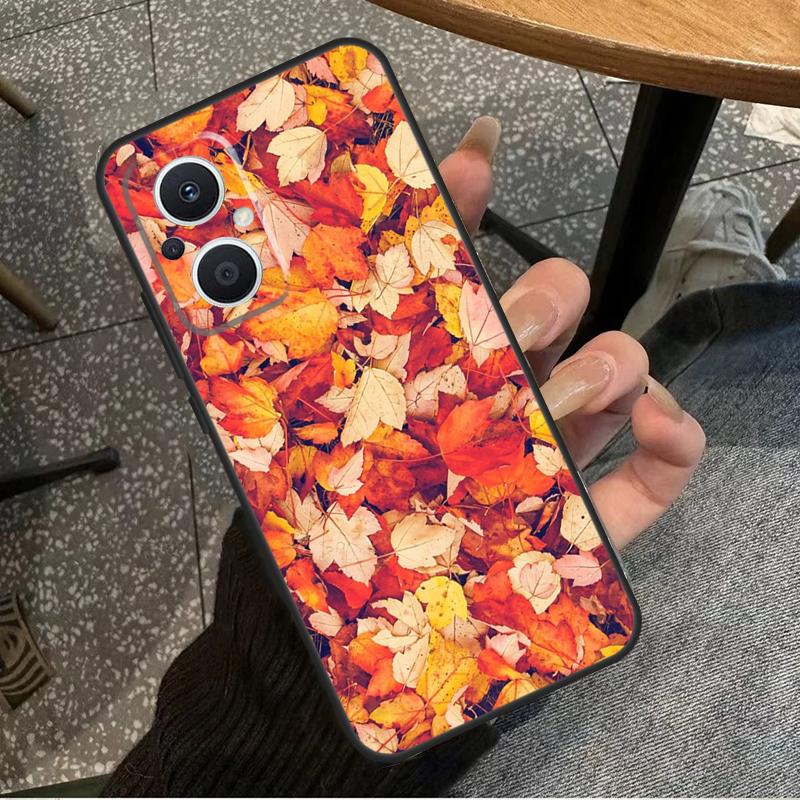 Autumn Leaves For OPPO Reno 7 8 Lite 8T 14F 13F 11F 12F 10 11 12 13 14 Pro OPPO Find X9 X8 X5 X6 Pro Case