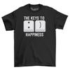 Funny Men's T-Shirts Novelty T Shirt 2023 Keys To Happiness Gamer Gift Tee Shirt