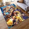 "Golden Armored Warriors Anime Design Carpet for Living Room Decor" Suitable for use as an anti-slip for living room bedroom sofas