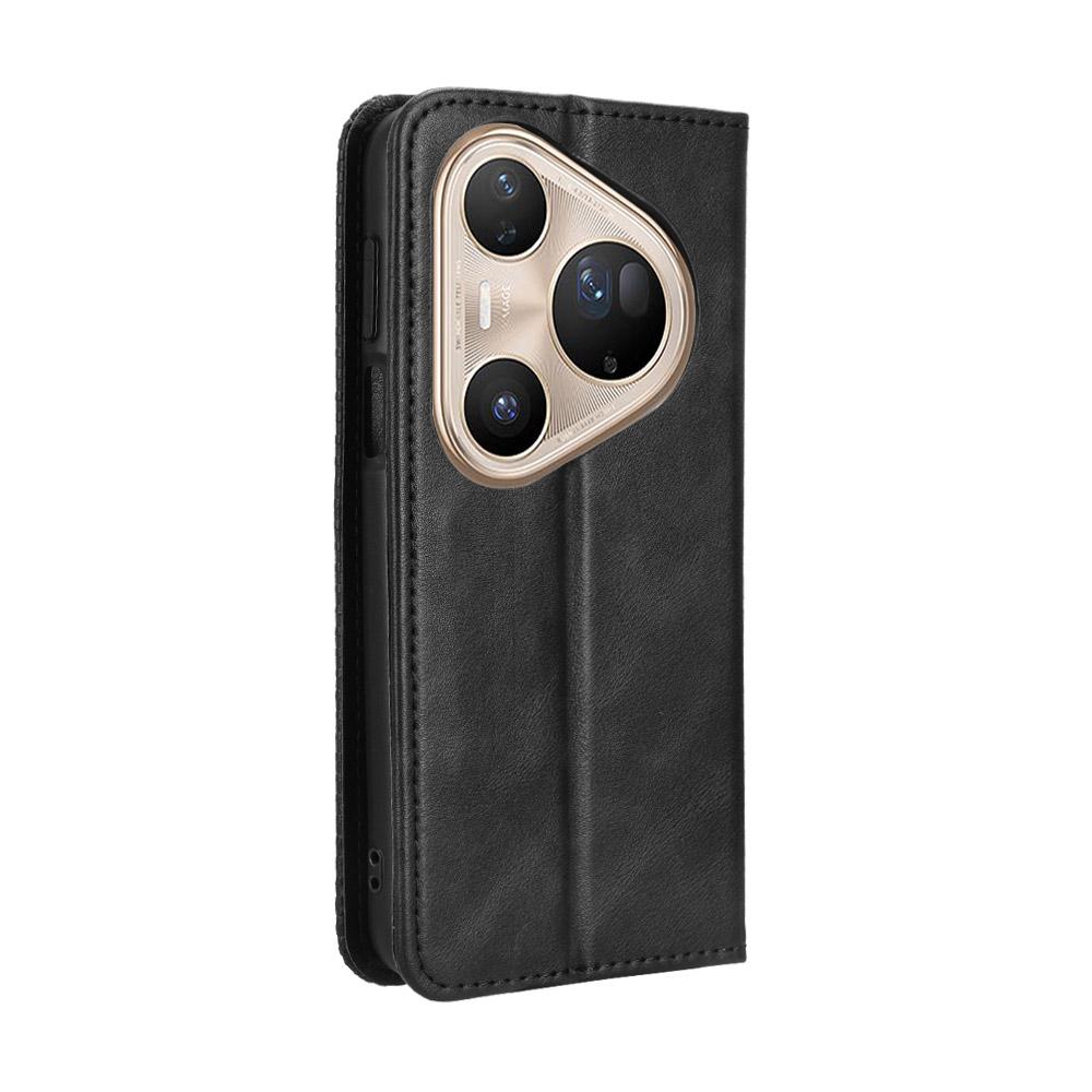 For Huawei Pura 80 Pro+/Huawei Pura 80 Pro Leather Case Wallet Stand Retro Texture Phone Cover