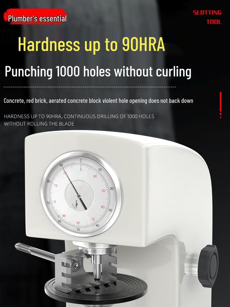 New Square Hole Puncher for Junction Box - Electrician's Thickened Socket Slotting Tool