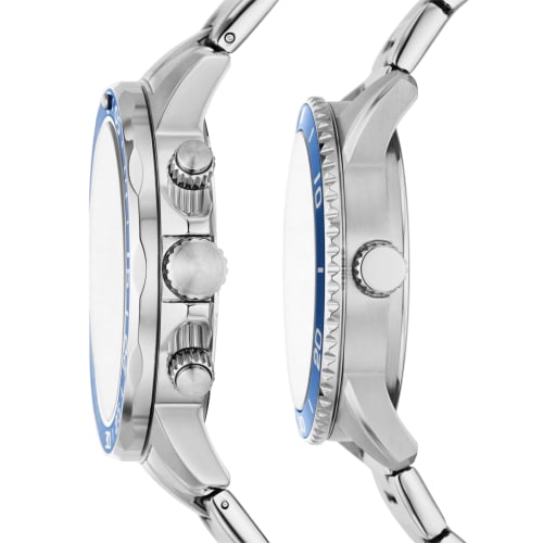 Fossil BANNON BQ2828SET Silver Watch