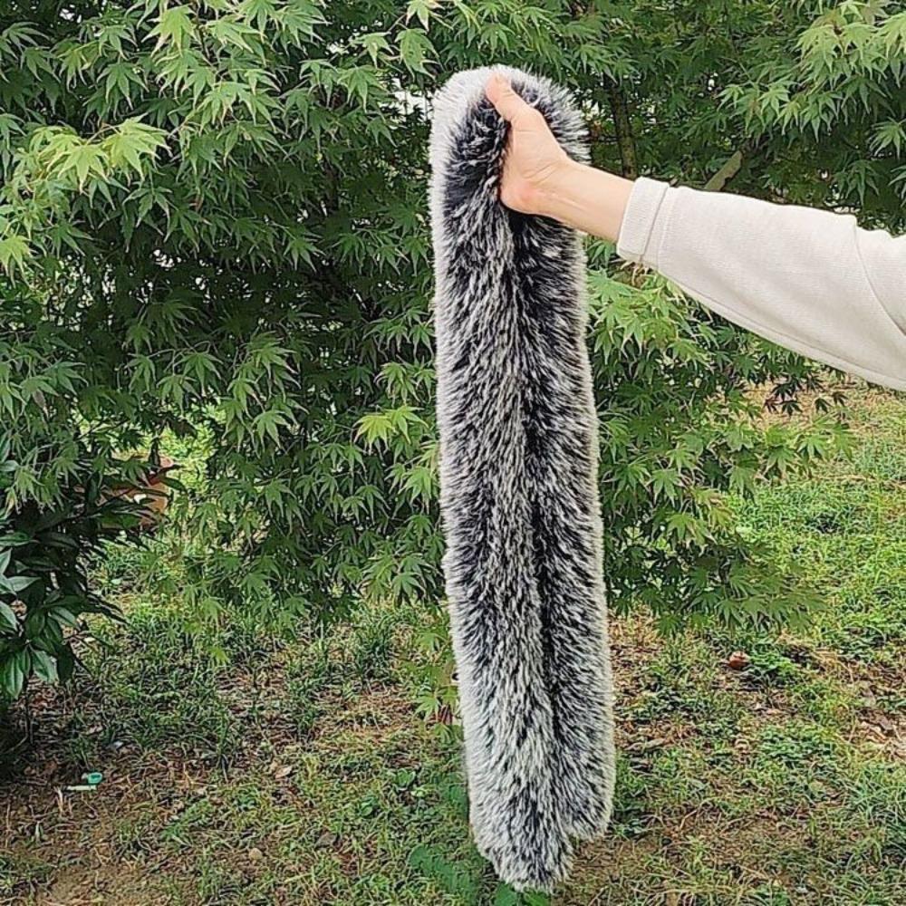Long Scarf Unisex Imitation Fur Scarf Cold-proof Fox Hair Big Hair Collar Student Warm Neck Cover Tide