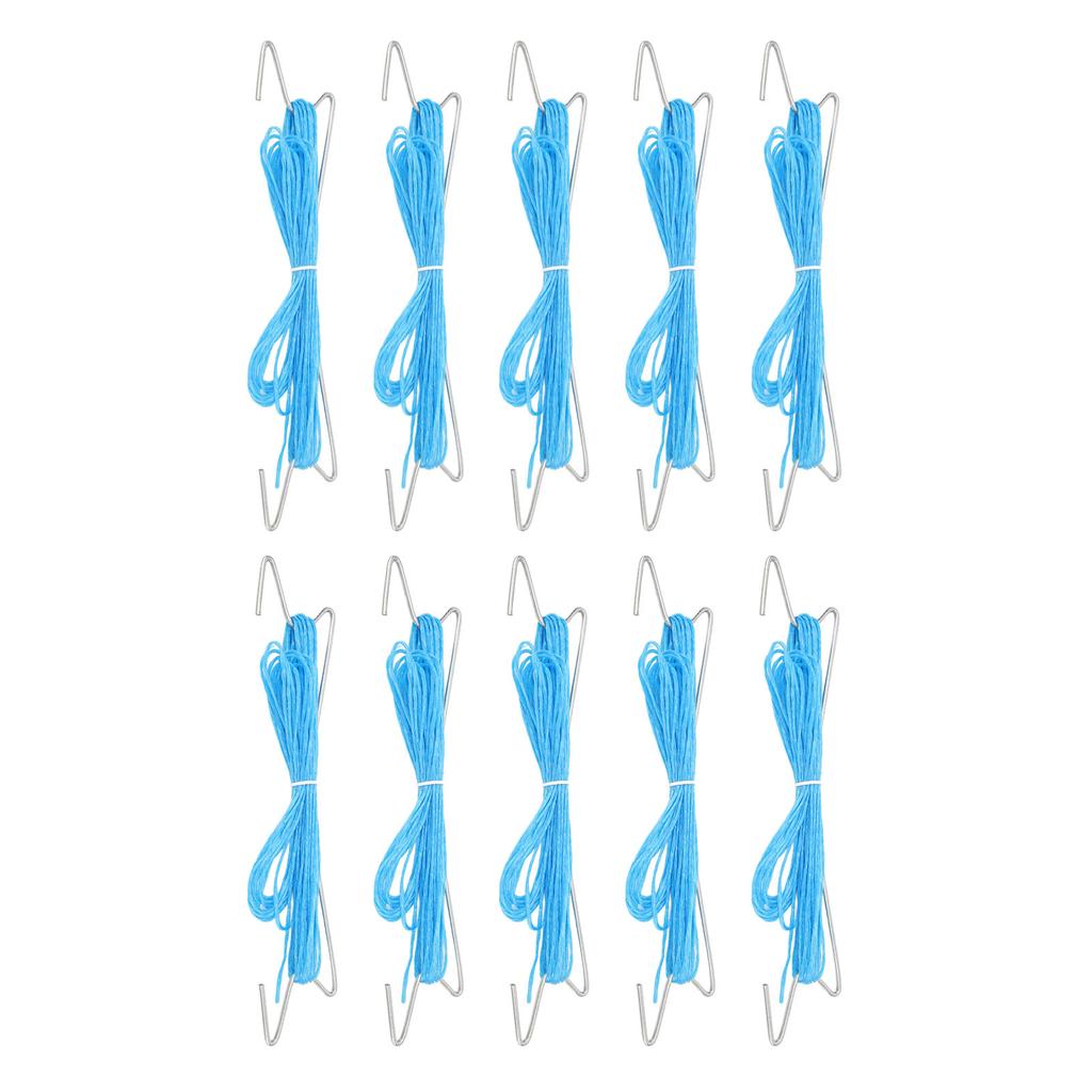 10PCS Tomato Support Hooks Iron Garden Plant Climbing Hooks with 10 Meters Twine to Prevent Tomatoes From Pinching Or Falling Off