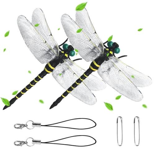 Ruokey Oniyanma Insect Repellent, 2 Dragonflies, 12cm, Realistic Dragonfly Repellent, Pest Repellent, Realistic Dragonfly Repellent, Comes with Strap