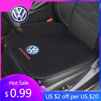 For VW Volkswagen Jetta MK5 Golf Car Seat Cushion Non-Slip Cover Ice Silk Velvet Plush For VW Volkswagen Golf Polo Passat Touran