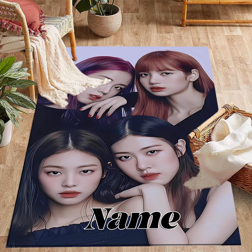 Royal Glamour Squad Customizable Name Floor Mat Suitable for Dormitory Hallway Outdoor Game Room Anti-slip Rug Decorate Offices Spiritual Gift