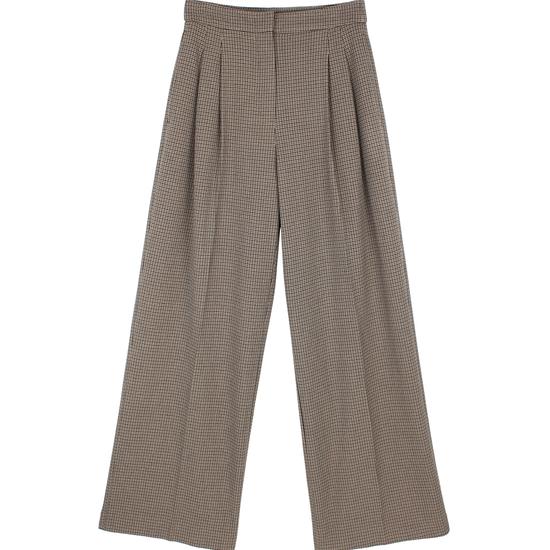 Urban Check Trousers for Women S коричневый