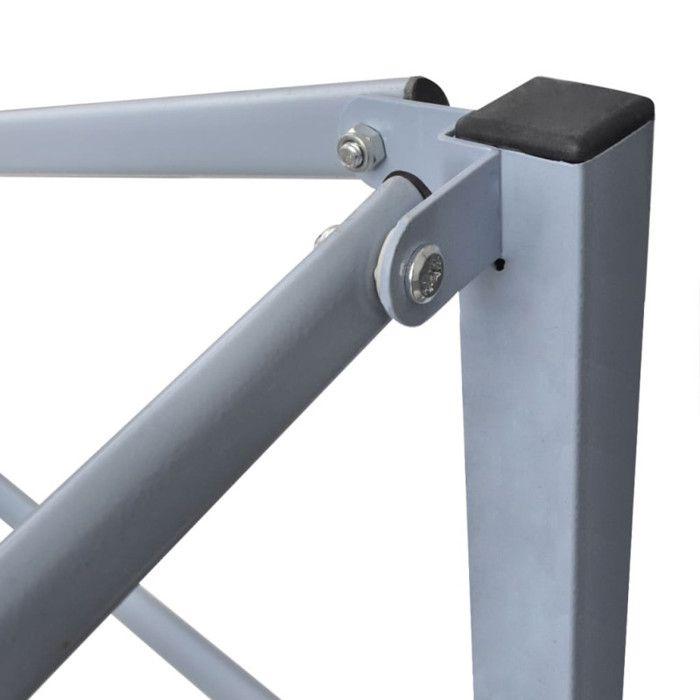 VidaXL Tente Réception Escamotable 3x3 m Anthracite Terrasse Pavillon Jardin 44963