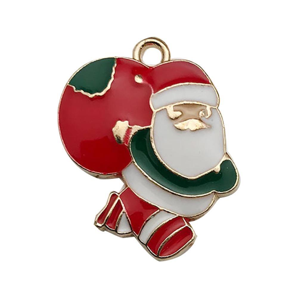 140 Kinds Of Christmas Drips Santa Claus Snowman Snowflake Deer Earrings Bracelet Pendant Diy Jewelry Accessories