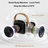 K12 Bluetooth speaker karaoke machine portable speaker system with 2 wireless microphones family family singing children's gif