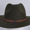 Retro European & American Straw Hat with Leather Buckle and Creative Hatband Decoration
