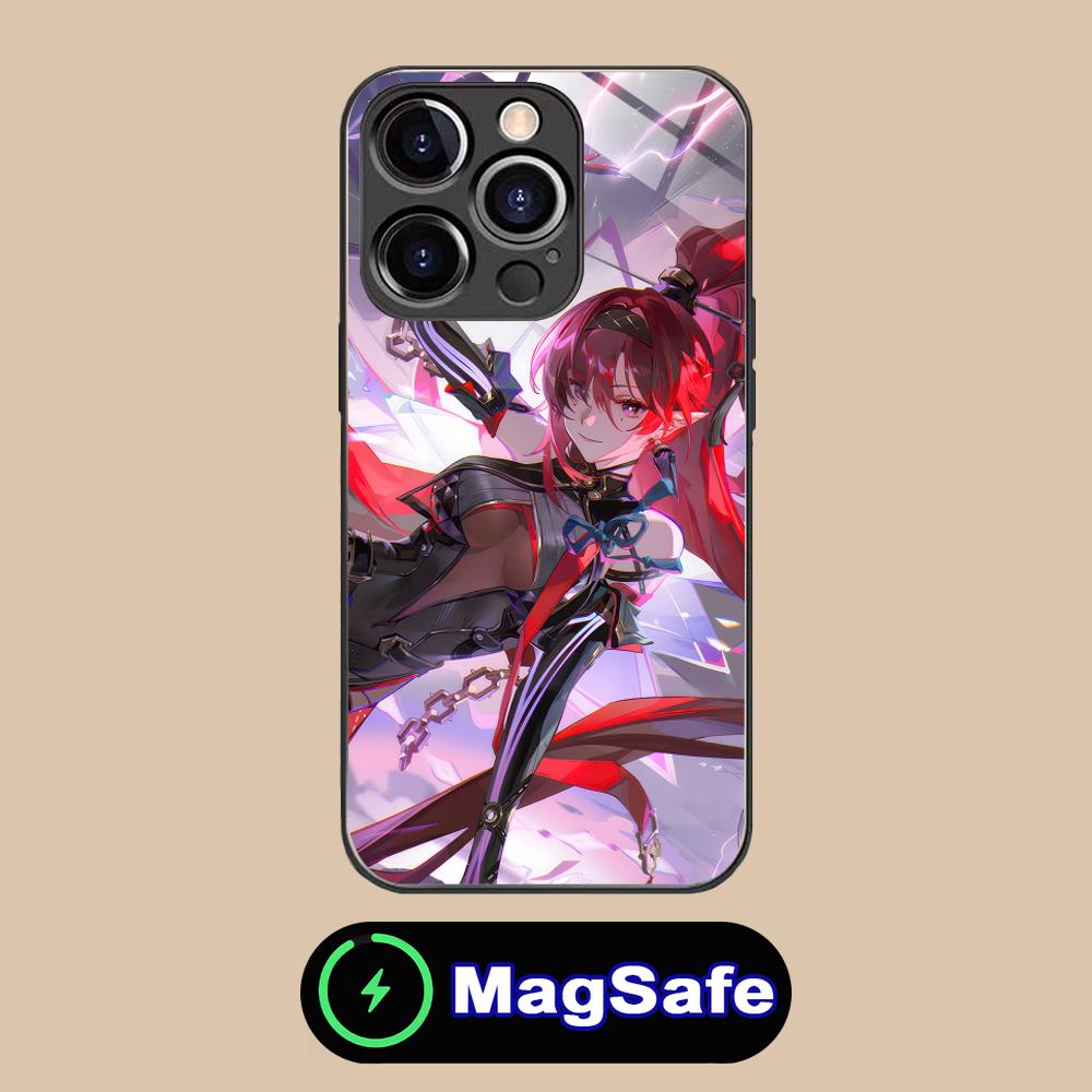 

Wuthering Waves Yinlin Mobile Phone Case for iPhone 17 16 15 14 13 12 11 Air Pro Max Plus Mini MagSafe Glass Colorful Cover iPhone 11 Pro Max