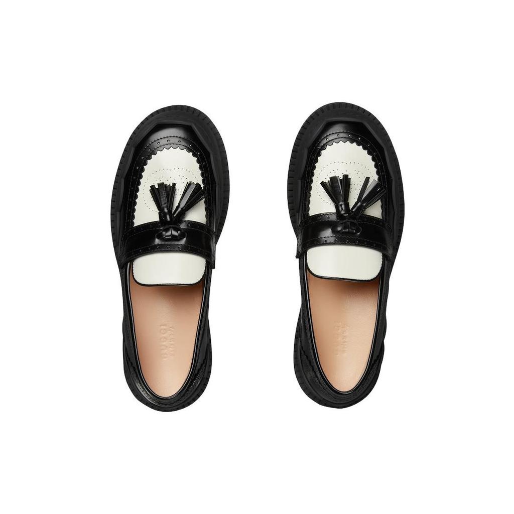 Gucci Wmns Loafer 'Black White' Women's 750438 AACAS 1061