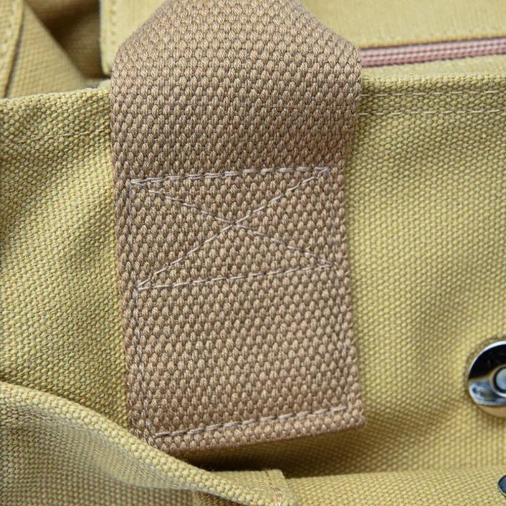 Zipper Japanese Style Crossbody Bag Handheld Solid Color Tote Bag Canvas Shoulder Bag Students