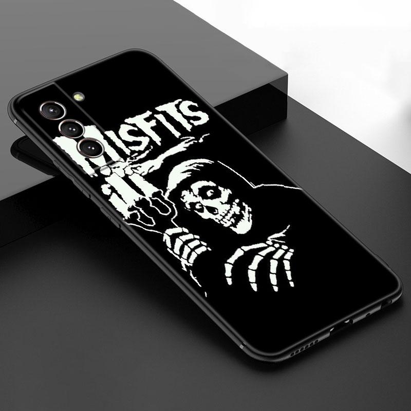 The Misfits Glenn Danzig Black Silicone Phone Case For Samsung Galaxy S23 S21 S20 FE S24 S22 Ultra S10E S10 S9 S8 Plus