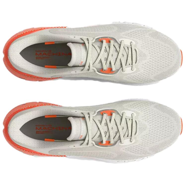 Under Armour HOVR Machina 3 Comfortable Versatile Low-Top Running Shoes Women Sneaker Gray Orange 3024907-303
