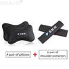 Car Seat Neck Pillow Headrest Rest Cushion Seat Belt Shoulder Pad For BMW E39 E46 E90 F10 F30 F34 G20 G21 G38 X1 X3 X5 Sticker