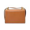 Tory Burch TB Miller Flap Clutch Cowhide Leather Crossbody Shoulder Bag Small Women's Brown