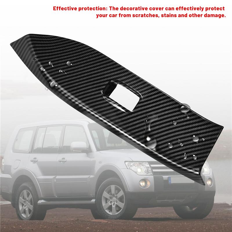 WO-For Mitsubishi Pajero 2007- Car Inner Window Lift Switch Button Panel Cover Trim Frame Decorative Accessories