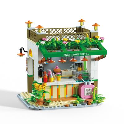 Adult Fantasy Compatible Building Block Set Fairy Tale House with Coffee Shop Art Studio, Garden   Street Scenery Party Gift