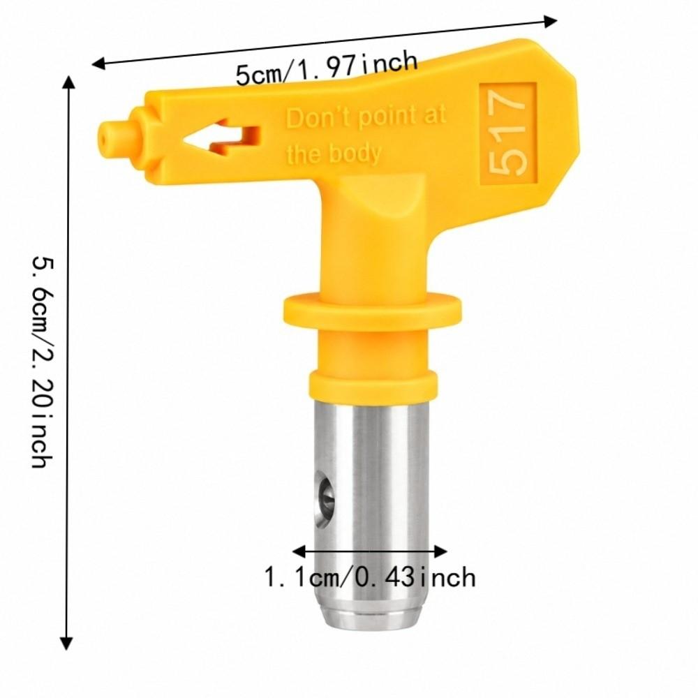 4pcs High Pressure Paint Sprayer Nozzle Electric Powered High Pressure Spray Tip Home Painting