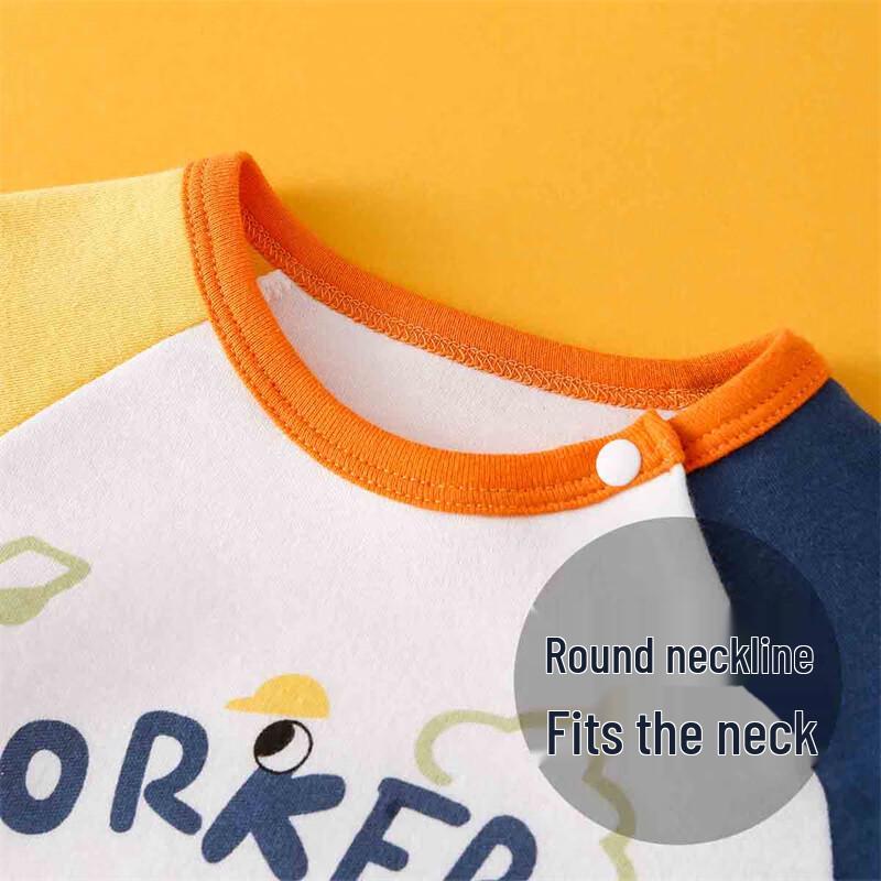 Kids' Long Sleeve Cartoon Excavator T-Shirt