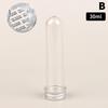 30/40/100Ml Pet Test Tube Bottle Transparent Cylindrical Plastic Refillable Bottle For Mask Candy Data Line Masking Paper