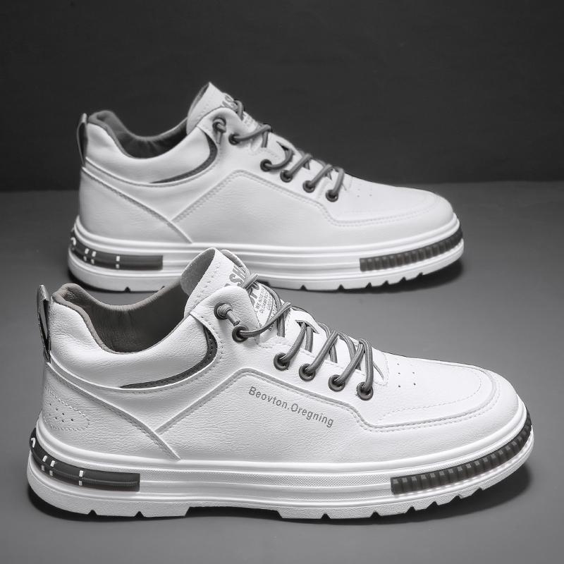 Podzim Zima Pánské Boty Vysoké Kožené Boty Pánské Kotníkové Boty Módní Pohodlné Motocyklové Boty Platformové Boty Muž