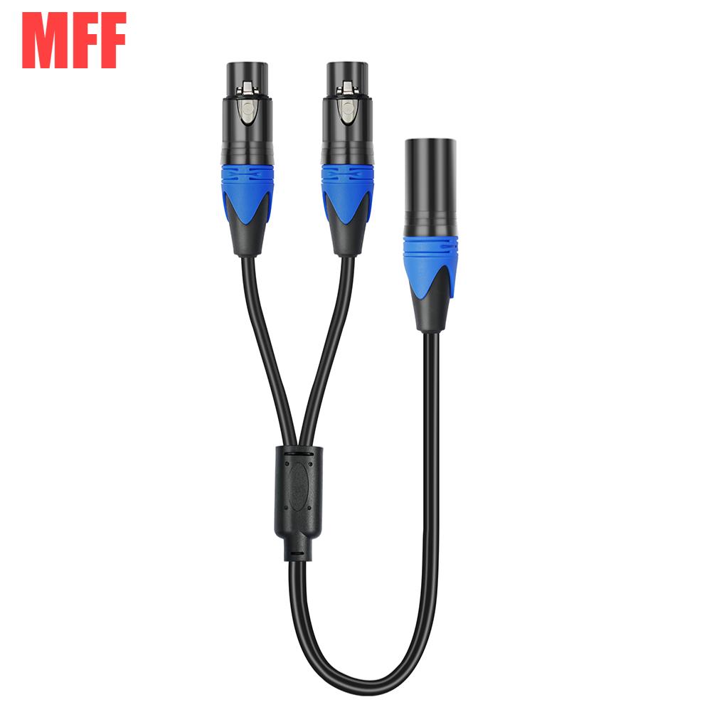 

50cm XLR Splitter Cable 1 XLR Male To 2 XLR Female XLR Y Splitter Cable XLR Female To Dual XLR Male Y Splitter Mic Cable