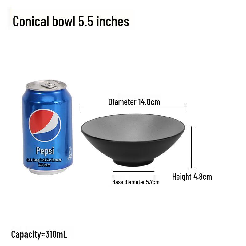 Jingyu A5 Melamine Conical Noodle Bowl