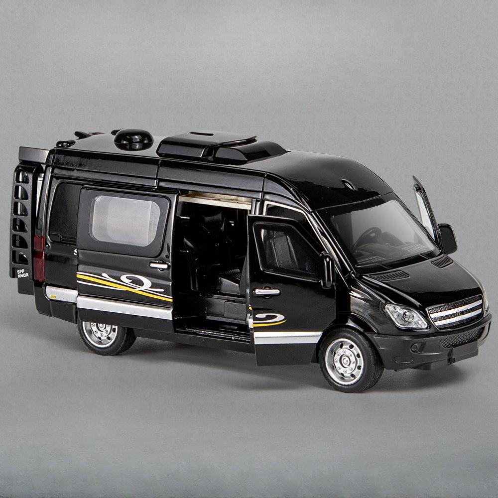

1/32 Бизнес-целевой автомобиль RV игрушечная модель автомобиля литой сплав звук свет инерционный механизм игрушки модели автомобилей коллекция подарки