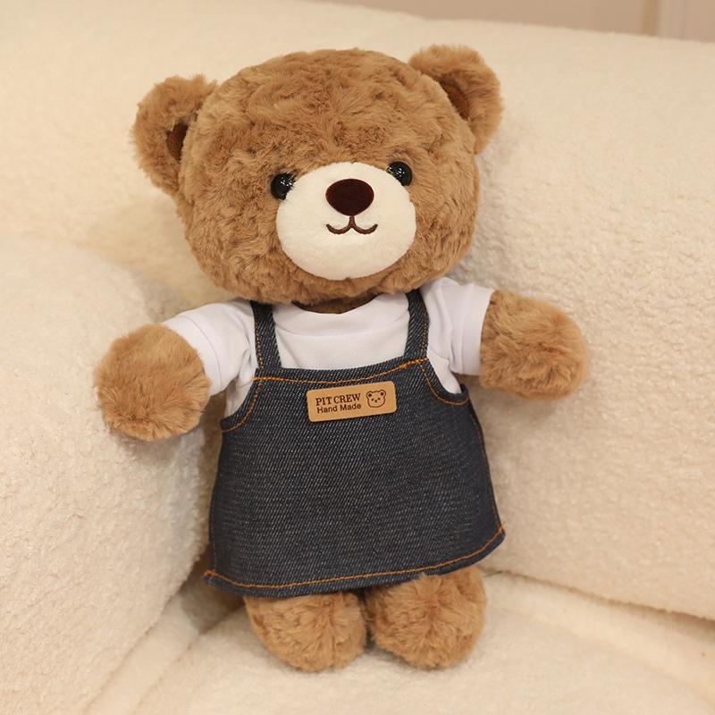 9 Styles Cute Teddy Bear Plush Toys Delicate Dressed Up Cartoon Little Bear Doll Warm Cozy Children Appease Bear Toys