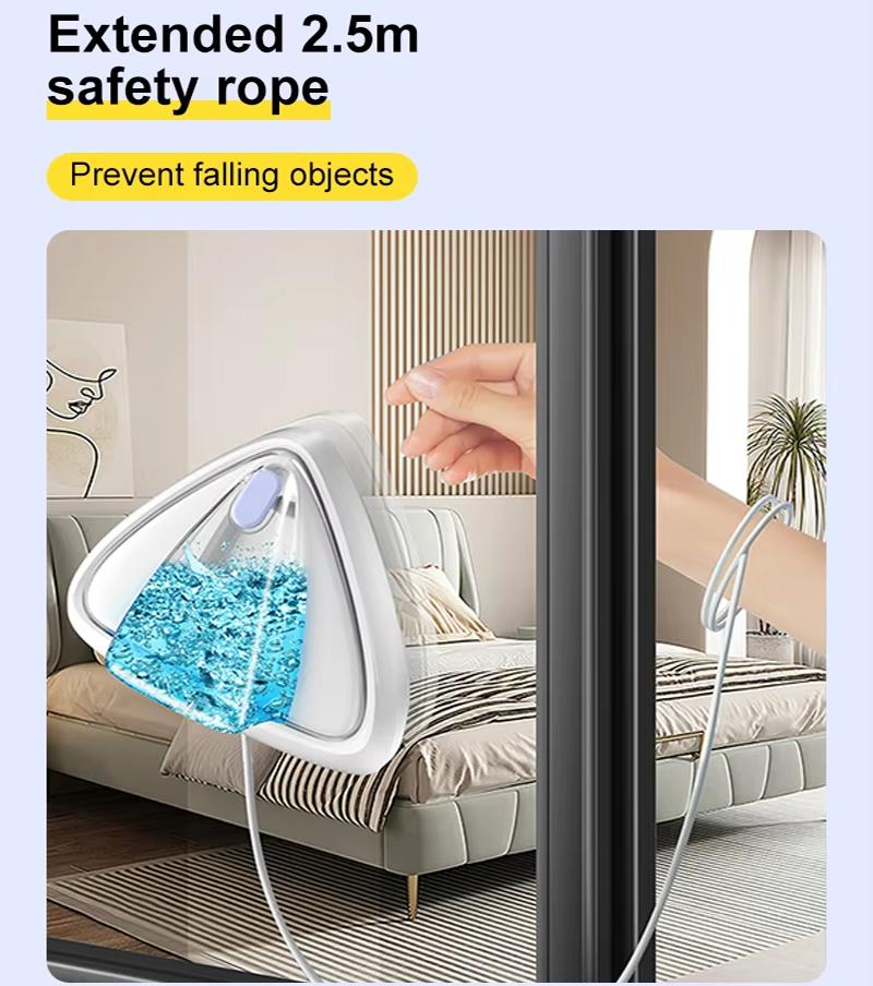 Magnetic Window Double Side Cleaner with Water Filling & Remote Controlling Brush for Home Office Class Adjustable Cleaning Tool