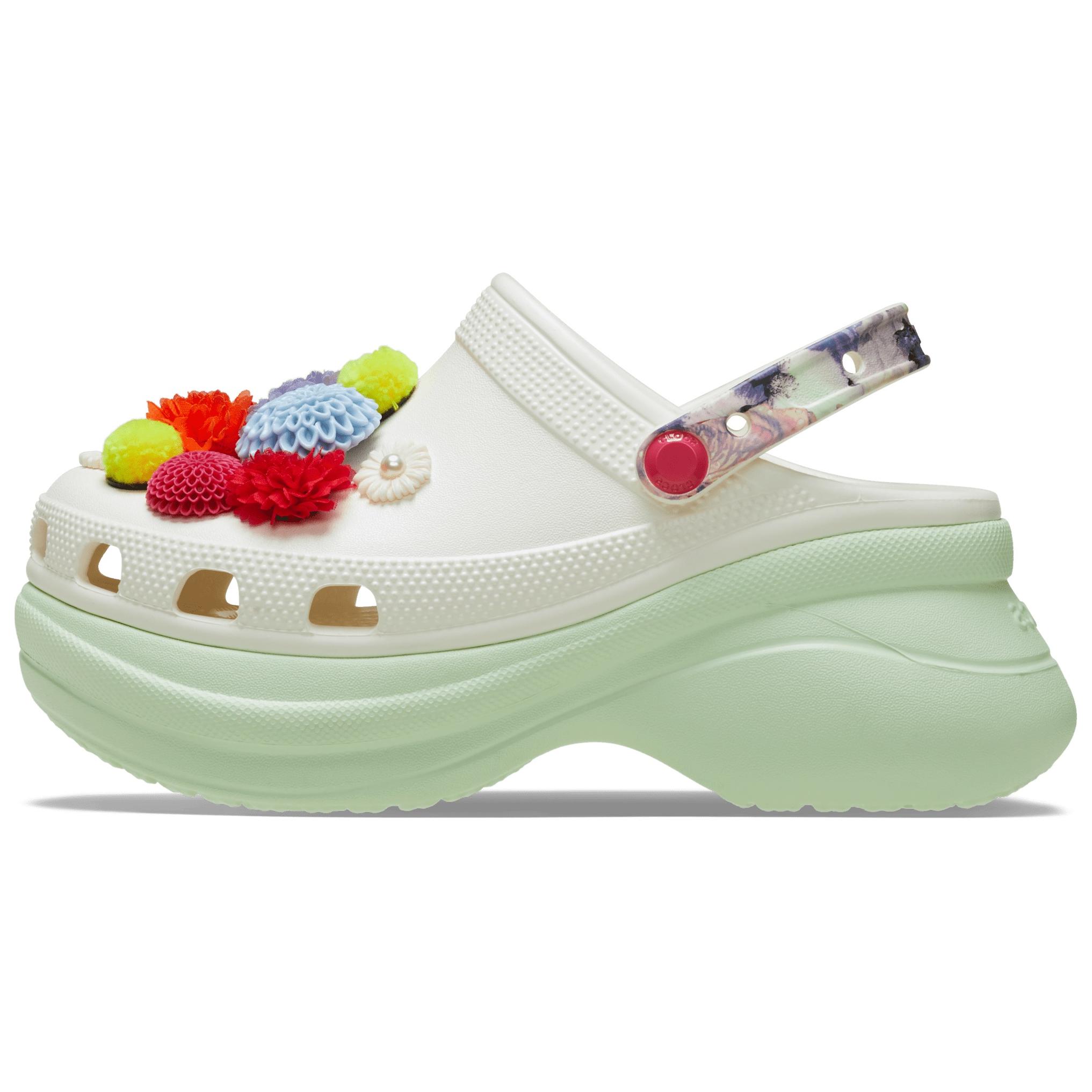 

Crocs Bay Wildflower Clog EVA Удобные Универсальные Клоги Женские клоги Белый Зеленый 211184-0WV 36-37