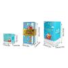Sky Blue; 10 pop-up boxes, gift box, gift bag