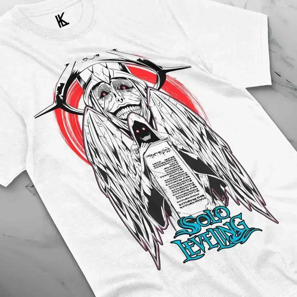 Solo Leveling Arise Schatten Anime T-Shirt Herren Damen Sung Jin-woo Kurzarm Übergroß Locker Baumwolle Herrenbekleidung Top T-Shirts