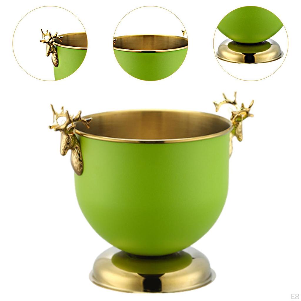 Ice Bucket for Beverages Wine Chiller Container Home Club Events