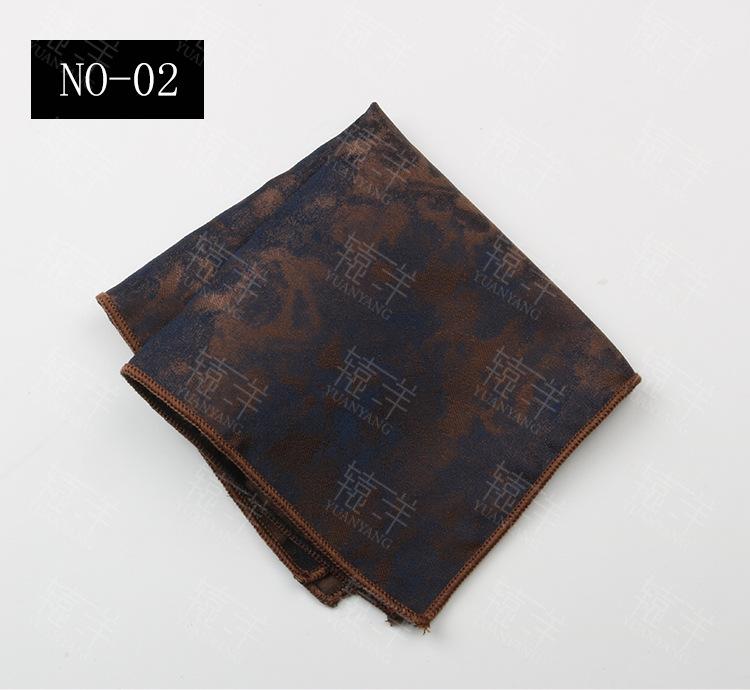 2024 Dress Business Wedding Suit Pocket Small Silk Square Towel Striped Breast Towel Handkerchief Banquet Gift Box