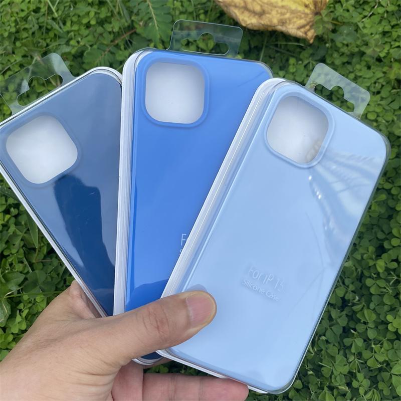 Retail Packaging Multi Color Liquid Silicone Mobile Phone Case for Apple Iphone 17 16 15 11 12 13 14 Pro Max 7 8 Plus