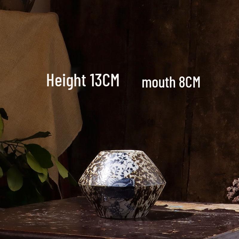 Japanese-Style Simple Ceramic Vase for Creative Home Decor and Dried Flower Arrangements