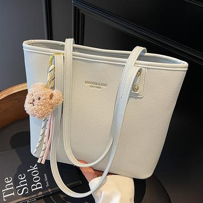 Casual Commuting Large-capacity Bag Women's 2025 New Fashion Shoulder Underarm Bag Summer Portable Tote Bucket Bag