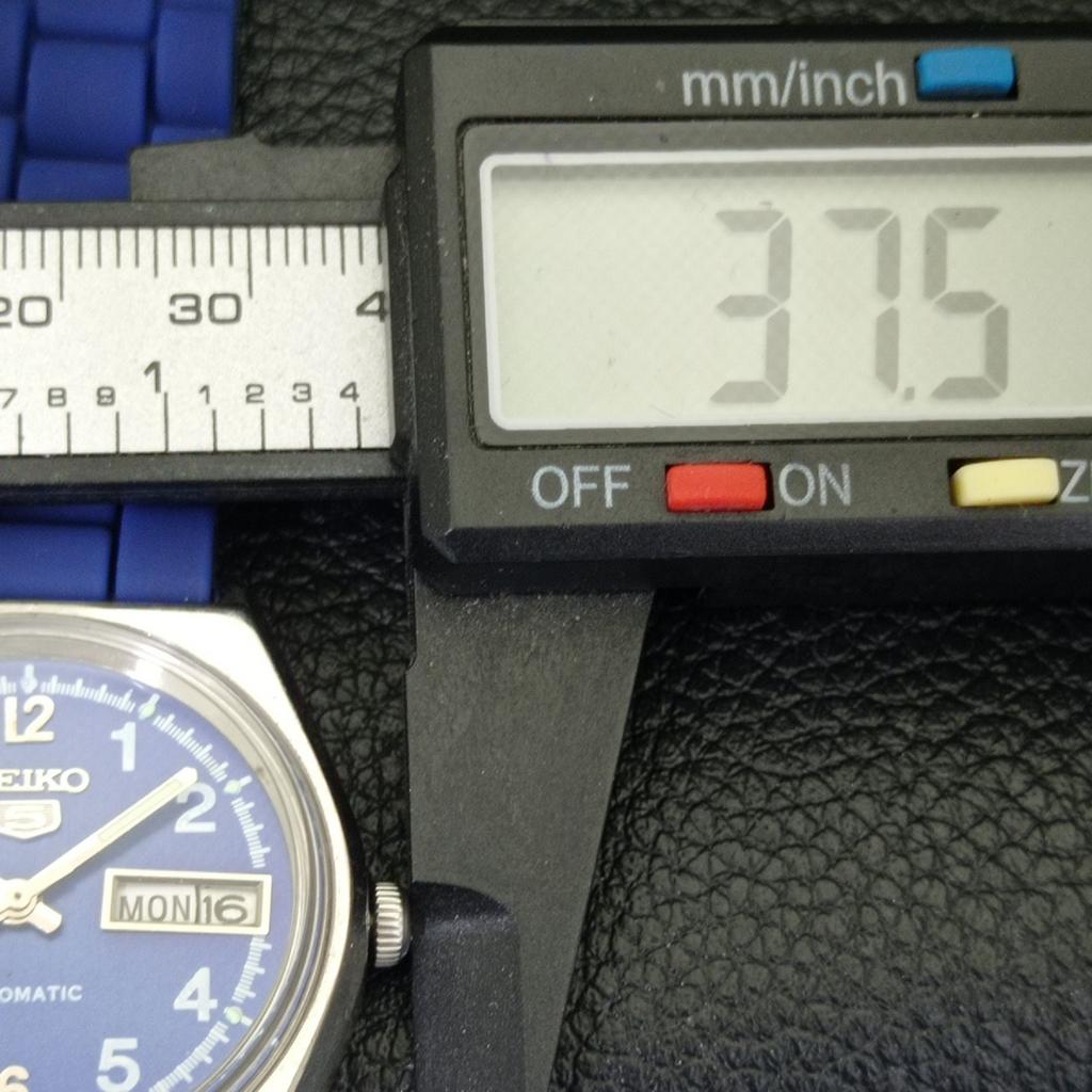 JAPAN VINTAGE SEIKO 5 AUTOMATIC 6309A MENS BLUE COLOR DIAL WATCH A500815-5 R154-a500815