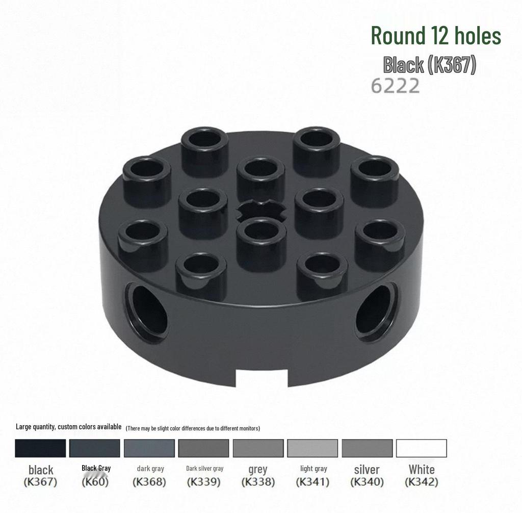Compatible 6222 Axle Hole Cylinder Brick for Lego MOC, Small Particle Building Block