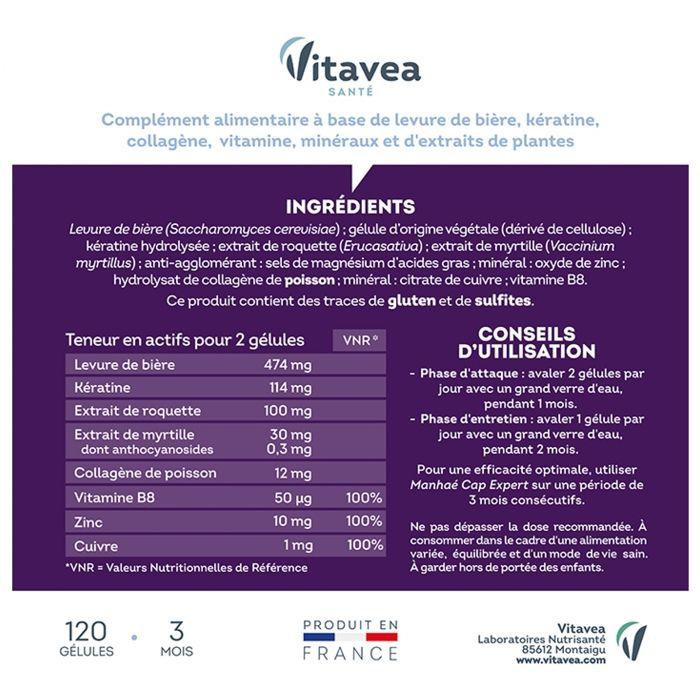 Nutrisanté manhaé cap expert 120 gélules