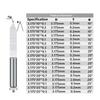 10 stuks 10°~90° V-vormige frees 3,175 mm (1/8 inch) hardmetalen PCB-graveerboor, CNC-graveergereedschap
