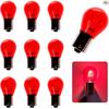 10 PCS 1156 Car Halogen Brake Light, P21W 1141 S25 High Brightness Light Red