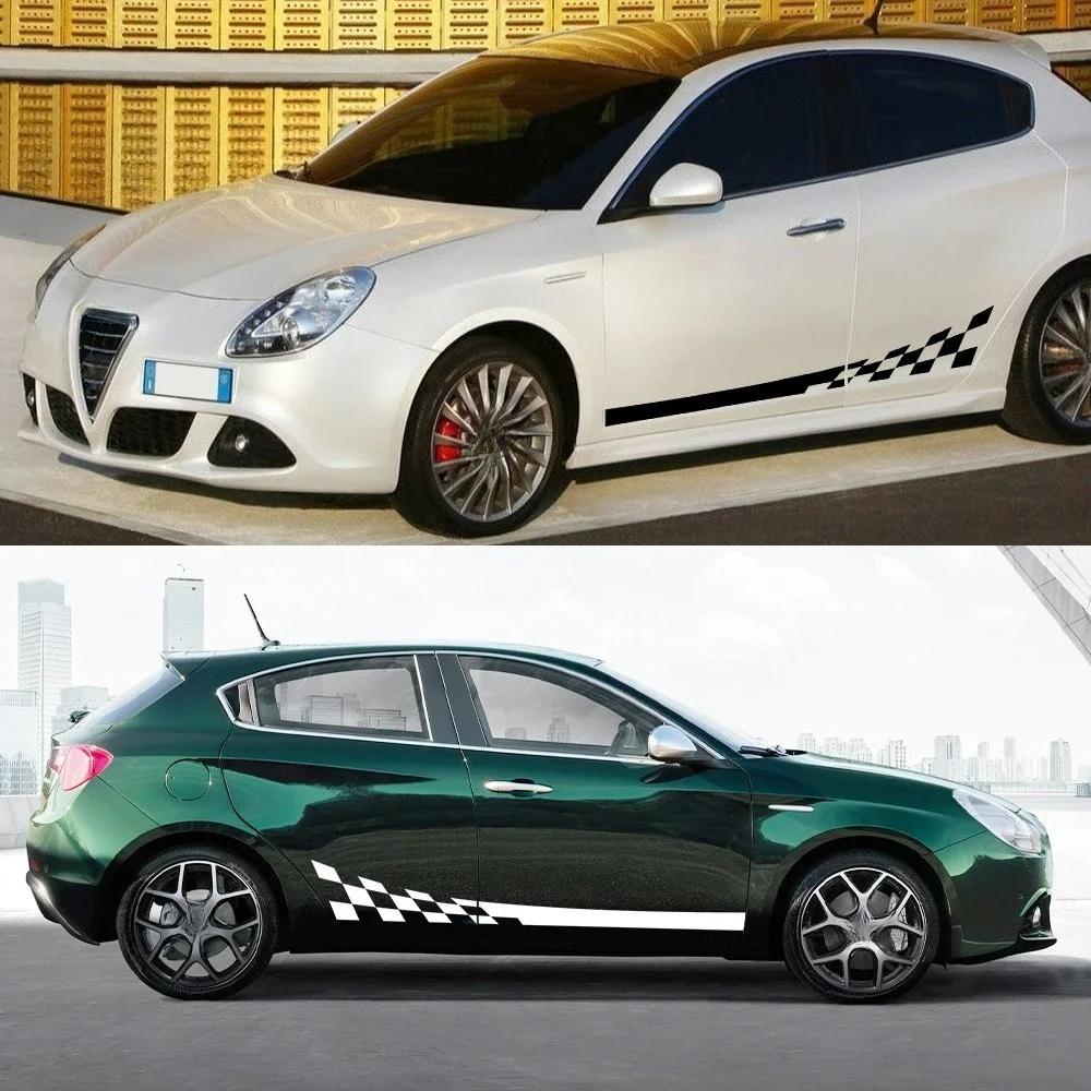 Alfa Romeo Giulietta Automobilio Durų Šoninės PVC Lipdukai Lenktynių Sportinės Grafikos Juostelės Vinilinės Plėvelės Apdailos Lipdukai Tiuningas Auto Aksesuarai