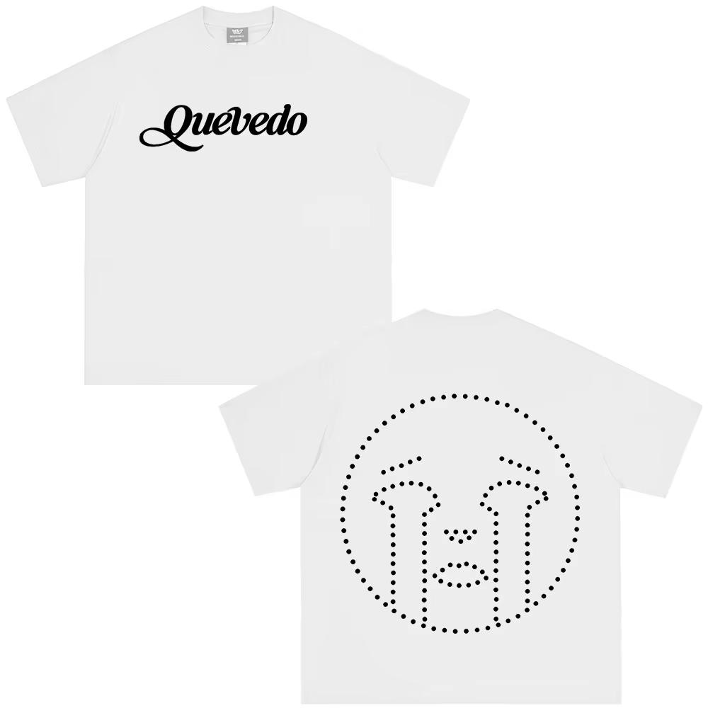 

Rapper Quevedo Buenas Noches T Shirts Men s Women High Quality Cotton Short Sleeve T-shirts Fashion Oversized T-shirt Streetwear S