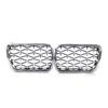 1 Pair Diamond Style Grille For BMW E36 3 Series 1997 1998 1999 Front Bumper Grille Kidney Mesh Grill Car Replacement Parts ABS